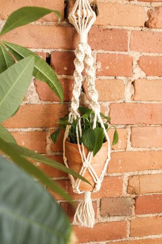 Plantenhanger maken met macramé