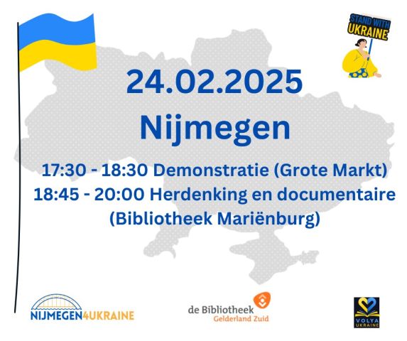 Nijmegen4Ukraine: herdenking en vertoning documentaire WE ARE U