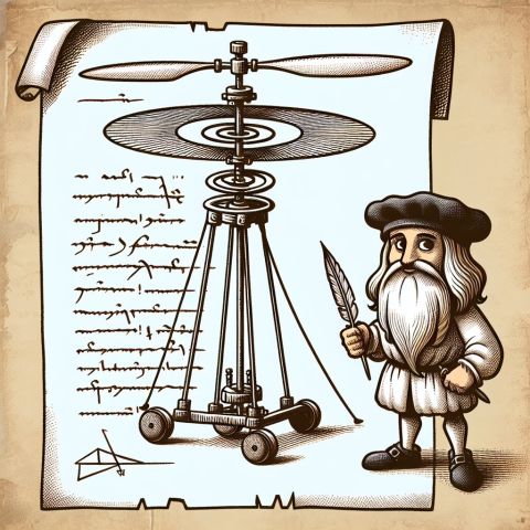 Grote uitvinders: De helikopter van Leonardo da Vinci