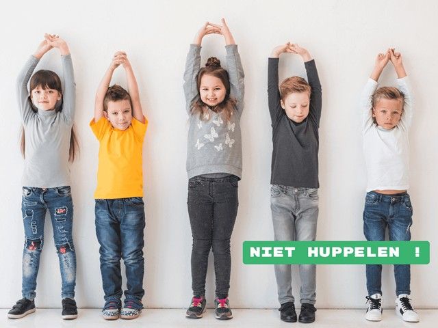 Niet huppelen