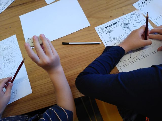 Workshop ‘De avonturen van Stokpoppetje’ op de Stripmakersmarkt