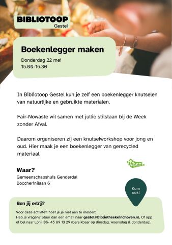 Workshop Boekenlegger maken