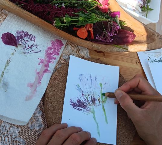 Pletpret met bloemen (6-12 jr)