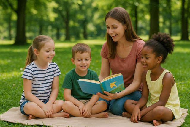 Zomerplezier: Voorlezen in het park!