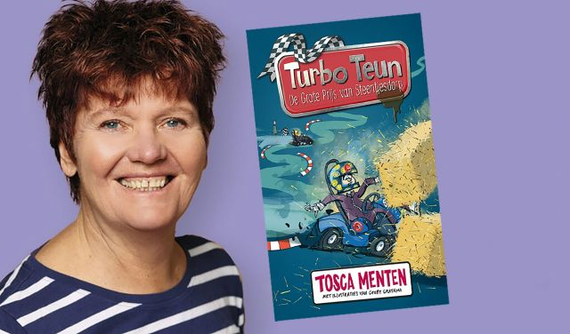 Tosca Menten leest voor uit Turbo Teun in de Bibliotheek