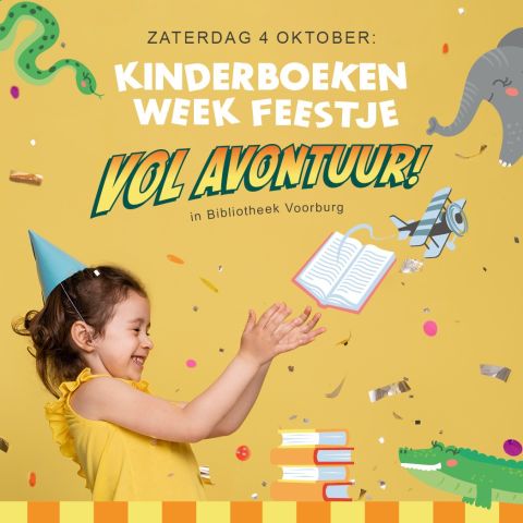 Kinderboekenweekfeestje 'Vol avontuur' in de Bieb!