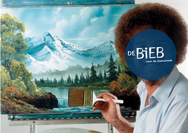 Expositie Bieb Ross: Bob Ross schilderijen van onze eigen medewerkers