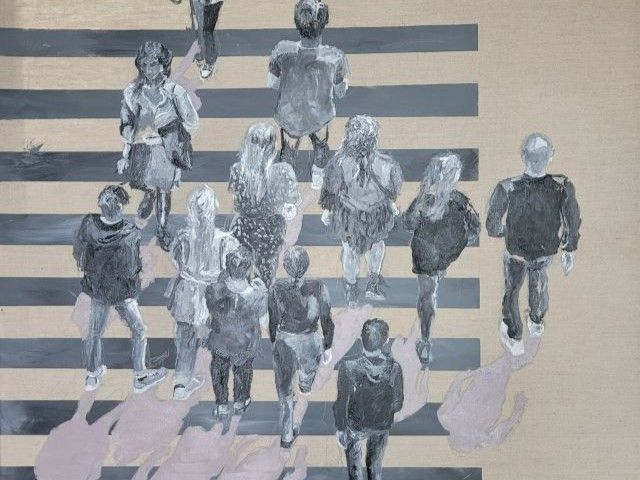 Expositie Zebrapaden: schilderijen Gera Leenman