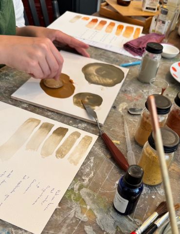 Aquarel verf maken met aarde-pigmenten