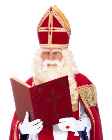 Sinterklaas leest voor in de Bibliotheek