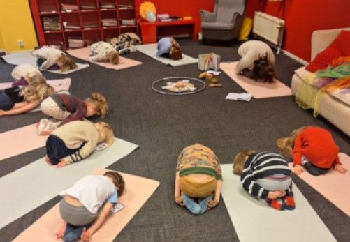 Kinderyoga in het thema 'Vol Avontuur