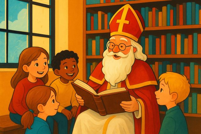 Voorlezen met Sinterklaas