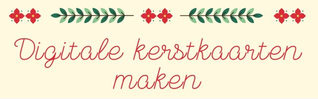 Workshop digitale kerstkaarten maken