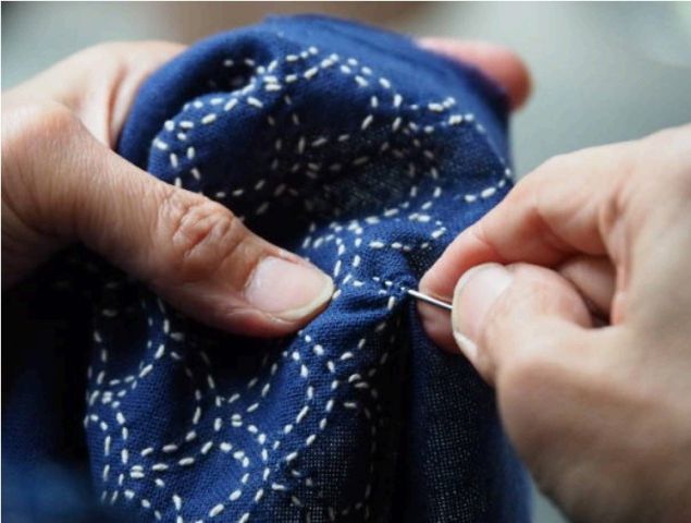 Sashiko Workshop (onderdeel van Textiel Bieb)