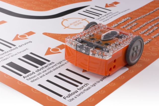 Bieblab - Programmeren: slimme robot Edison met barcodefunctie