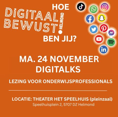 Helmondse DigiTalks voor onderwijsprofessionals: Authentieke Intelligentie 24-11-2025 16:00