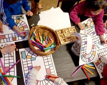 Bordspel familie-event