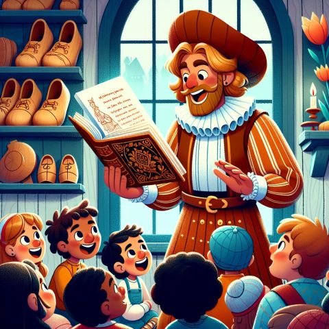 VoorleesPiet in de bieb Voorschoten