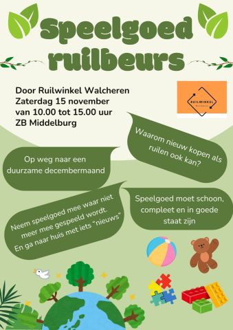 Speelgoedruilbeurs door Ruilwinkel Walcheren