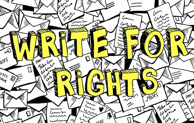 Amnesty International: Write for Rights schrijfactie (W4R)