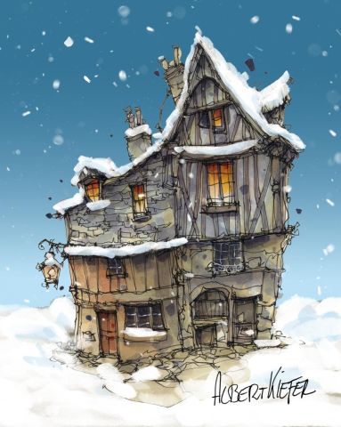 Workshop kersthuisjes tekenen met Housesketcher Albert Kiefer