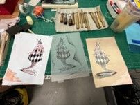 Demonstratie Japanse houtsnede