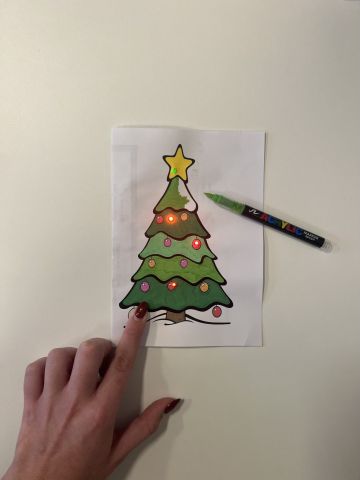 Workshop lichtgevende kerstkaart maken