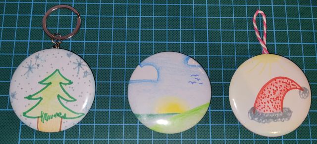 Maak je eigen kersthanger of button