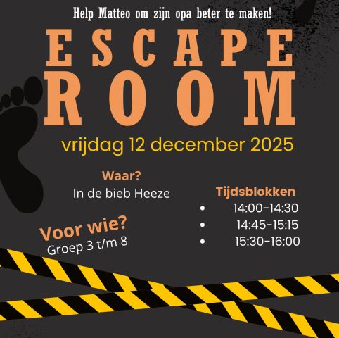 Escaperoom/speurtocht voor kinderen v.a. groep 3