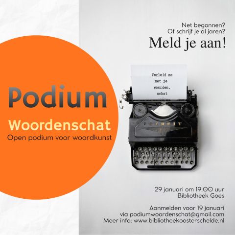 Podium Woordenschat: Open podium voor woordkunst