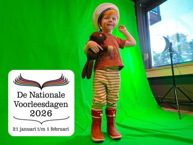 Voorlezen en stap daarna in het prentenboek met het green screen