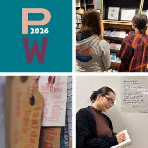 Expositie Poëzieweek, de bibliotheek in metamorfose