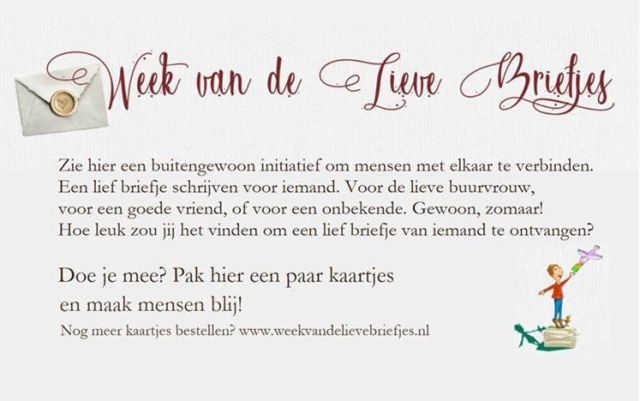 Week van de lieve briefjes