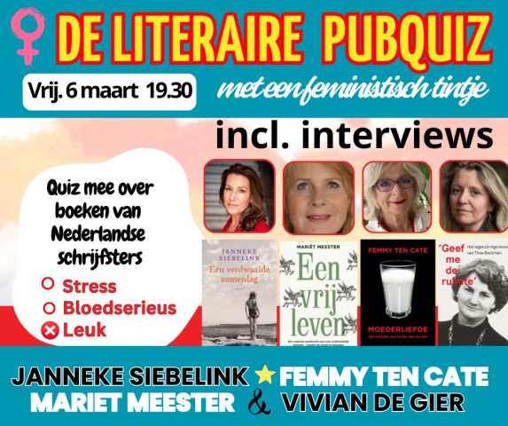 Internationale Vrouwendag: Literaire Pubquiz