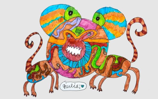 Tentoonstelling: Mythische fantasiewezens door Giulia (8-12 jaar)