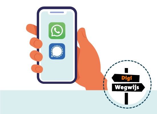 DigiWegwijs informatiebijeenkomst uitleg over Whatsapp en Signal