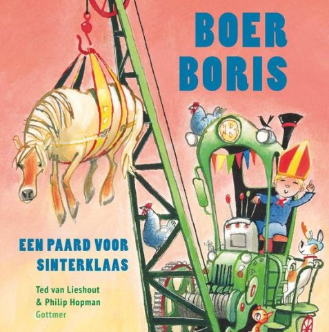 Vertelplaten Boer Boris "een paard voor Sinterklaas" (thema Sinterklaas, dieren, boerderij)