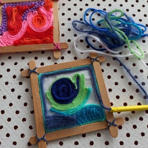 Creatief in MAAKpunt Stadshagen: Schilderen met wol