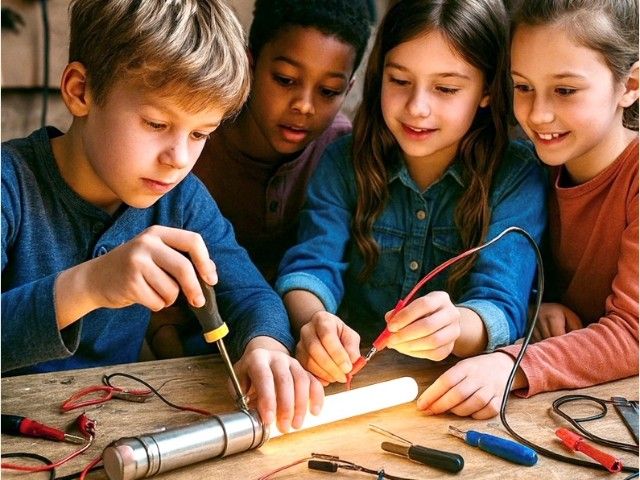 Workshop van Little Engineers Academy: Maak je eigen leeslichtzwaard