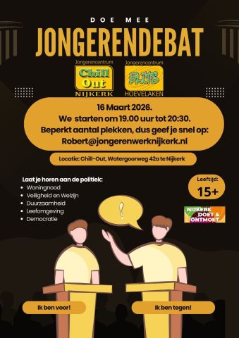 Praat mee op 16 maart met het jongerendebat