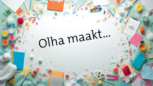 Maak een papieren boekenlegger met Olha | Kudelstaart | 4-10 jaar
