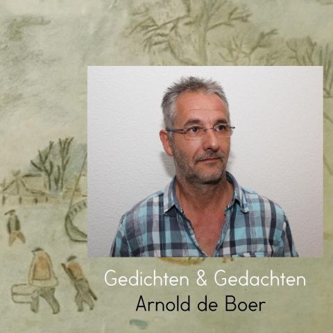 Dichter Arnold de Boer draagt voor, met muziek van Wouter van Lierop
