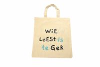 Leestas - Wie leest is te gek / Wie dit leest is gek.