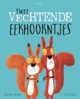 Twee vechtende eekhoorntjes