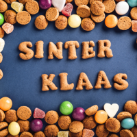 Sinterklaas leest voor