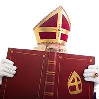 Sinterklaas leest voor in de Bibliotheek
