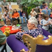 Voorlezen in de Korenbeurs