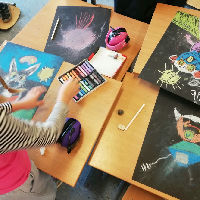 Maak je eigen(wijze) ringstaartmaki in pastel! (6 - 10 jaar)