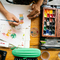 Workshop ansichtkaarten illustreren
