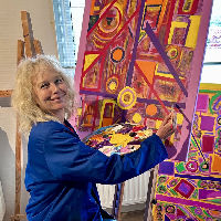 Expositie Abstracte schilderijen Grietje van Dijk
